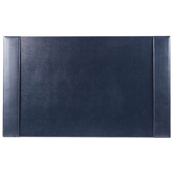 Dacasso Navy Blue Bonded Leather 30" x 18" Desk Pad PR-5003 - main